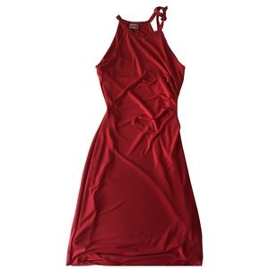 Coral Mid Length Dress